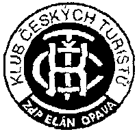 Logo: Klub eskch turist ZdP ELN OPAVA